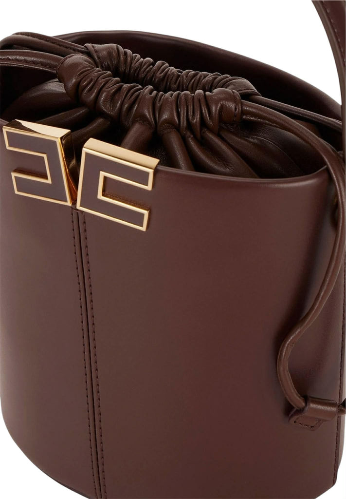 Borsa Elisabetta Franchi  BS92A61E2 a secchiello small con dettaglio logo