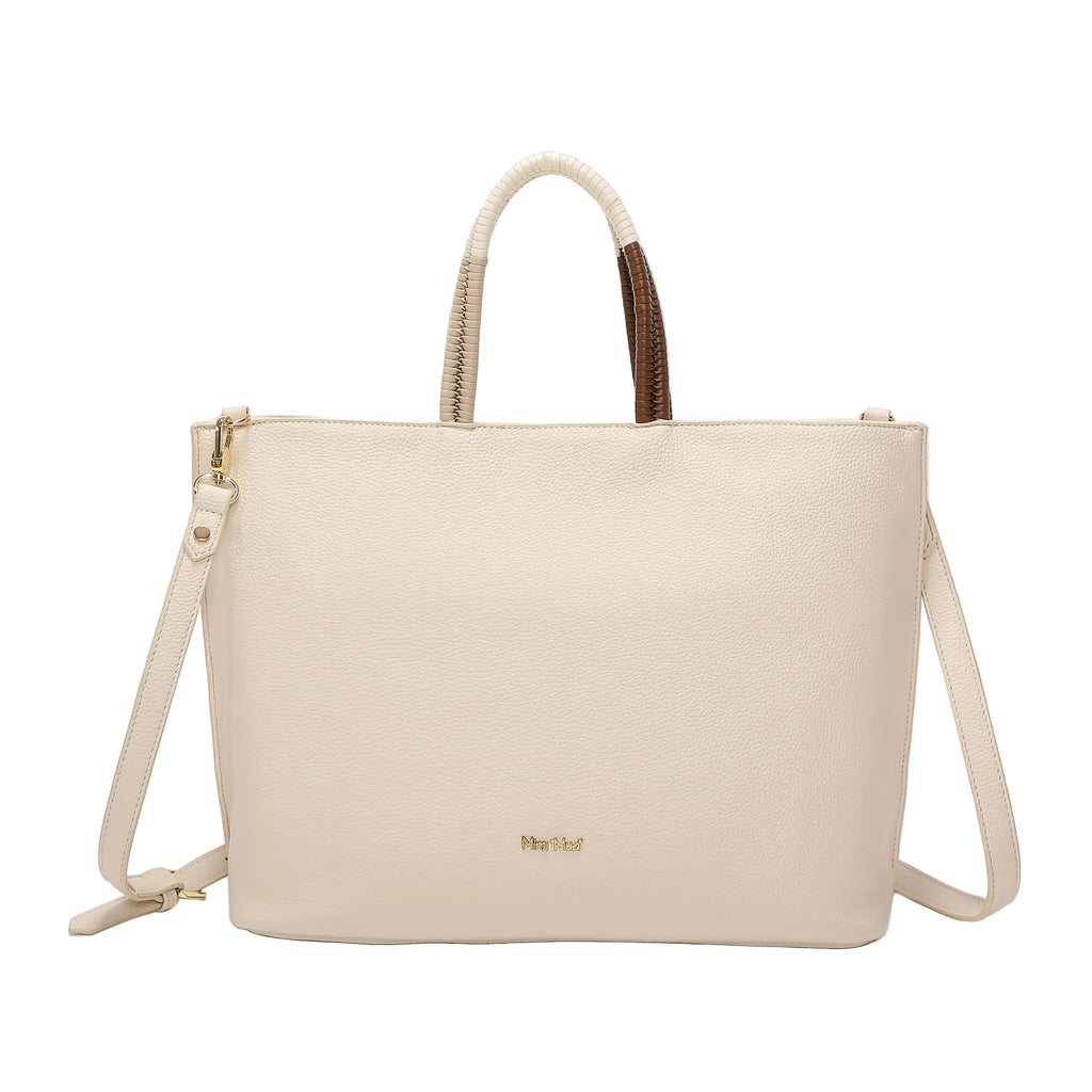 Borsa Mimì Muà Shopper Con Manico Intrecciato Y201371