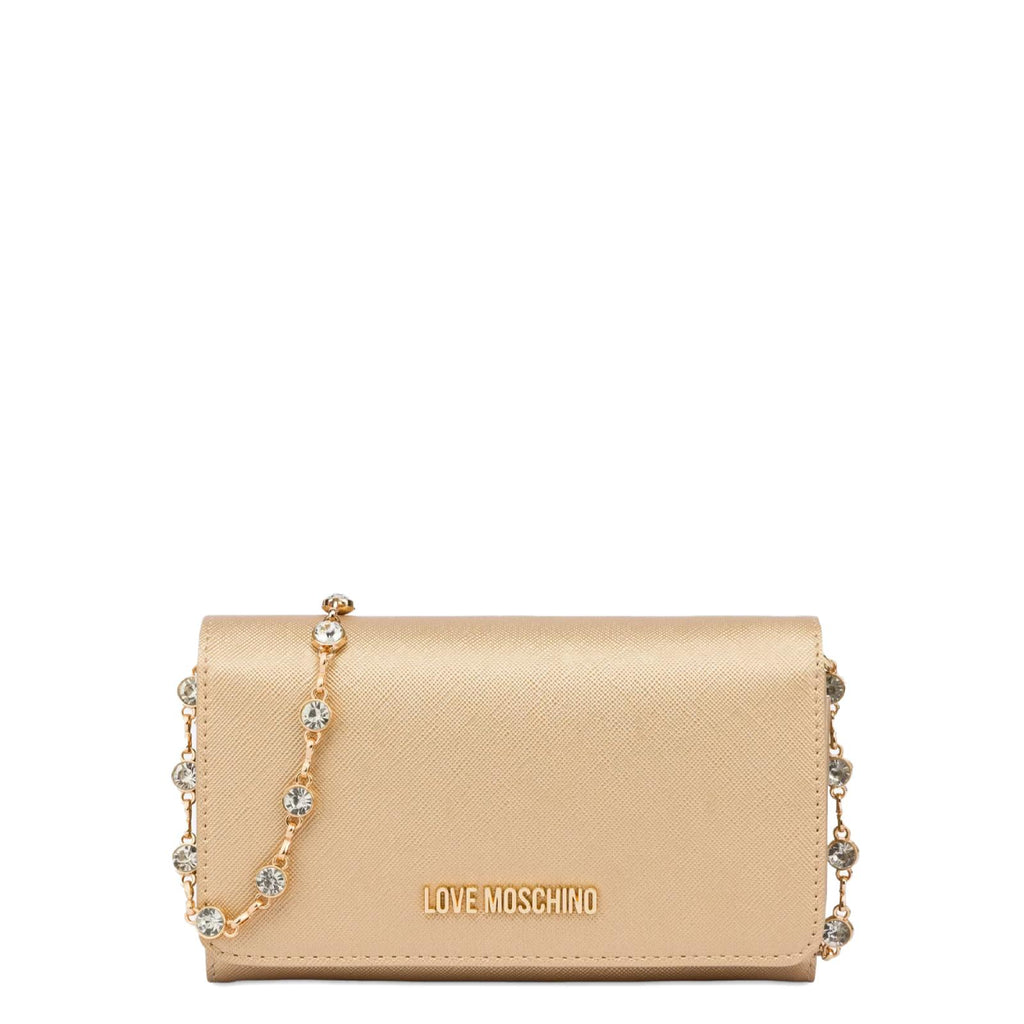 Portafoglio Love Moschino JC4852 saffiano laminato con catena in strass