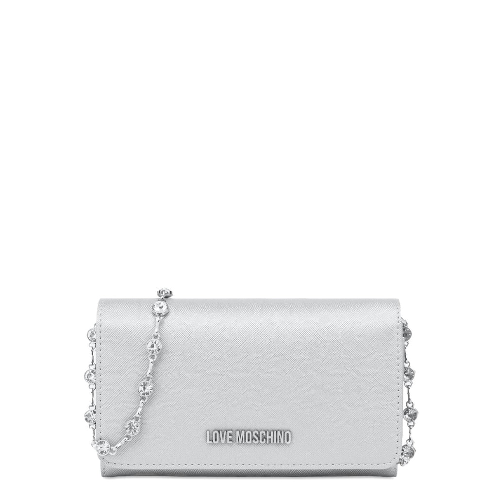 Portafoglio Love Moschino JC4852 saffiano laminato con catena in strass