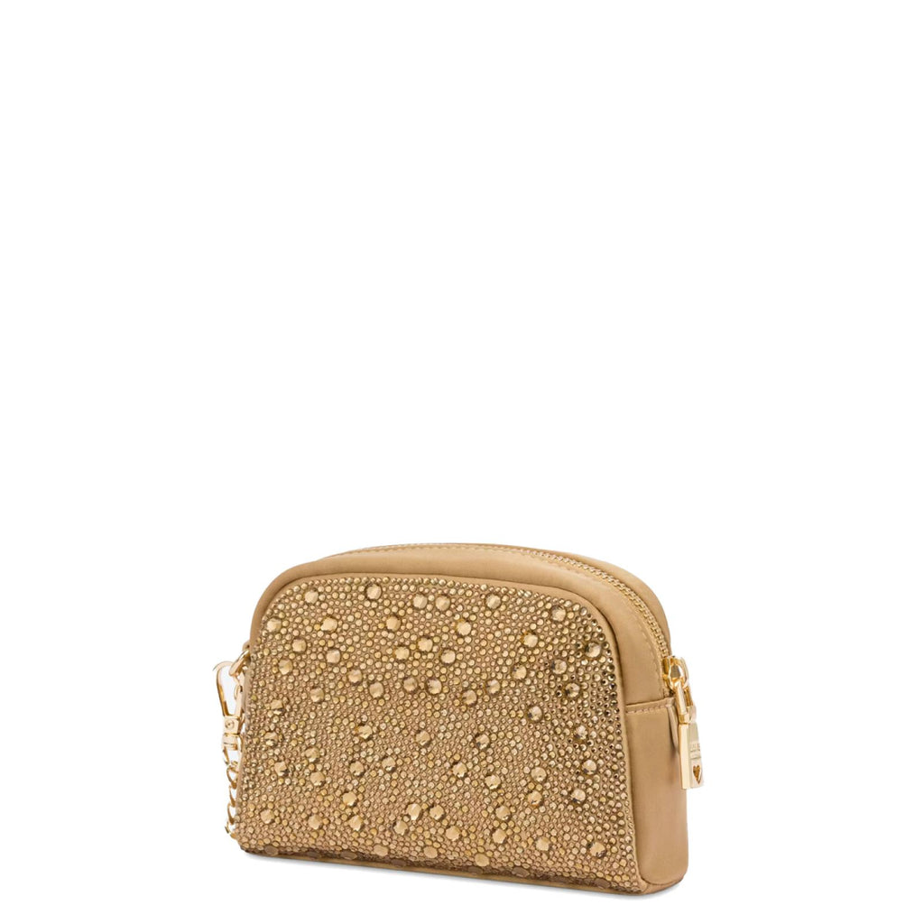 Pochette Love Moschino JC5350 bustina satin con strass Limited Edition