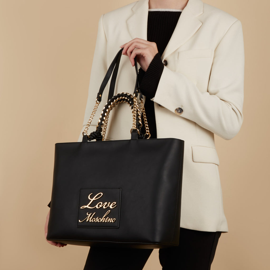 Borsa Love Moschino JC4119 Shopper Lovely Logo Lettering corsivo