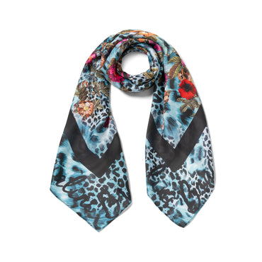 Foulard Braccialini BFR334 Grafica animalier Blu