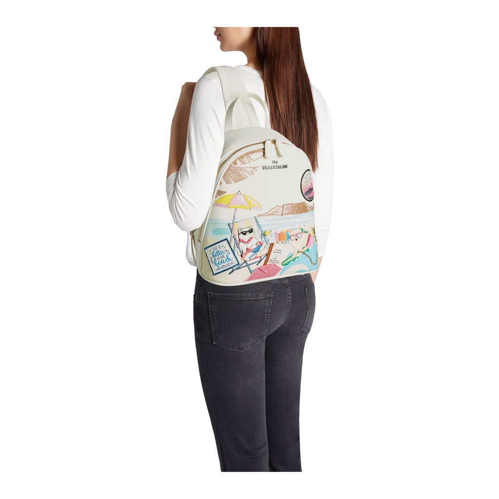 Zaino Braccialini B18152 Allround Bianco