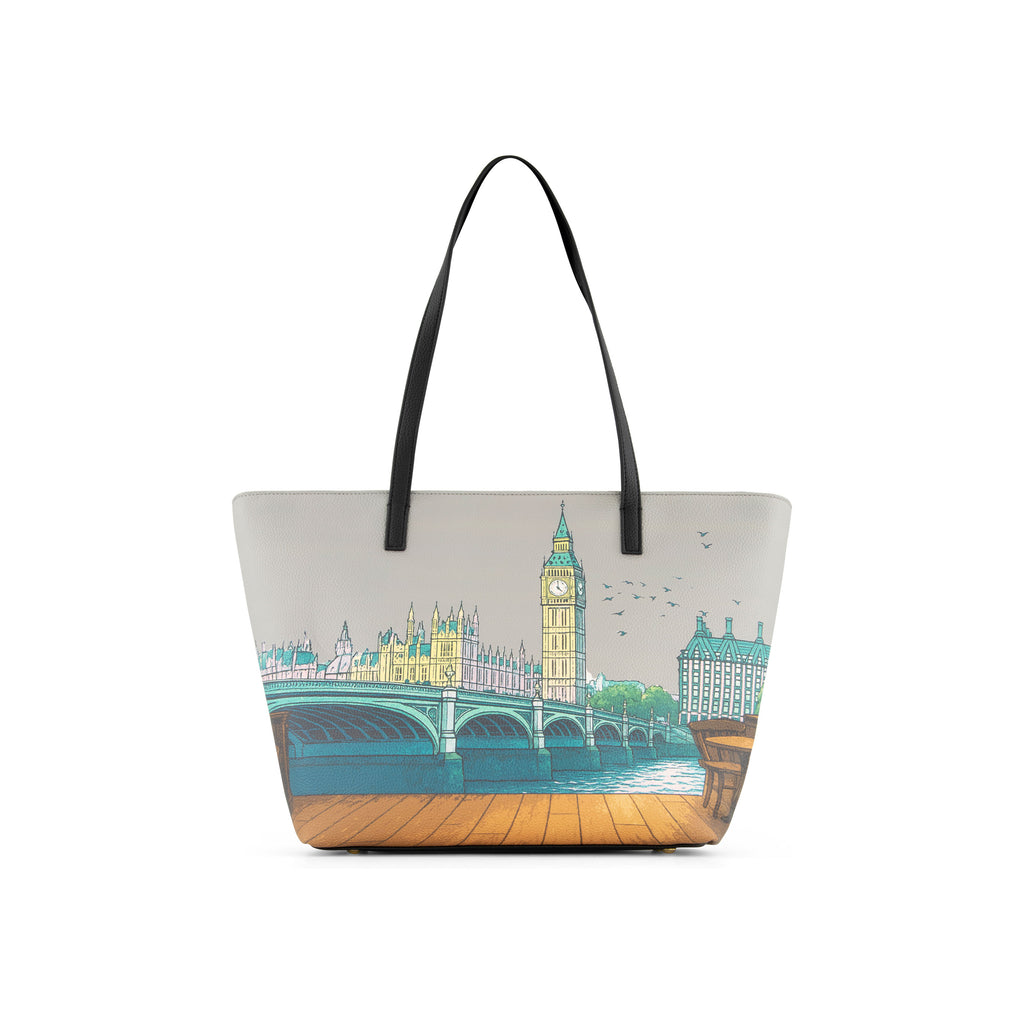 Borsa Braccialini Cartoline Londra B19164 Shopper