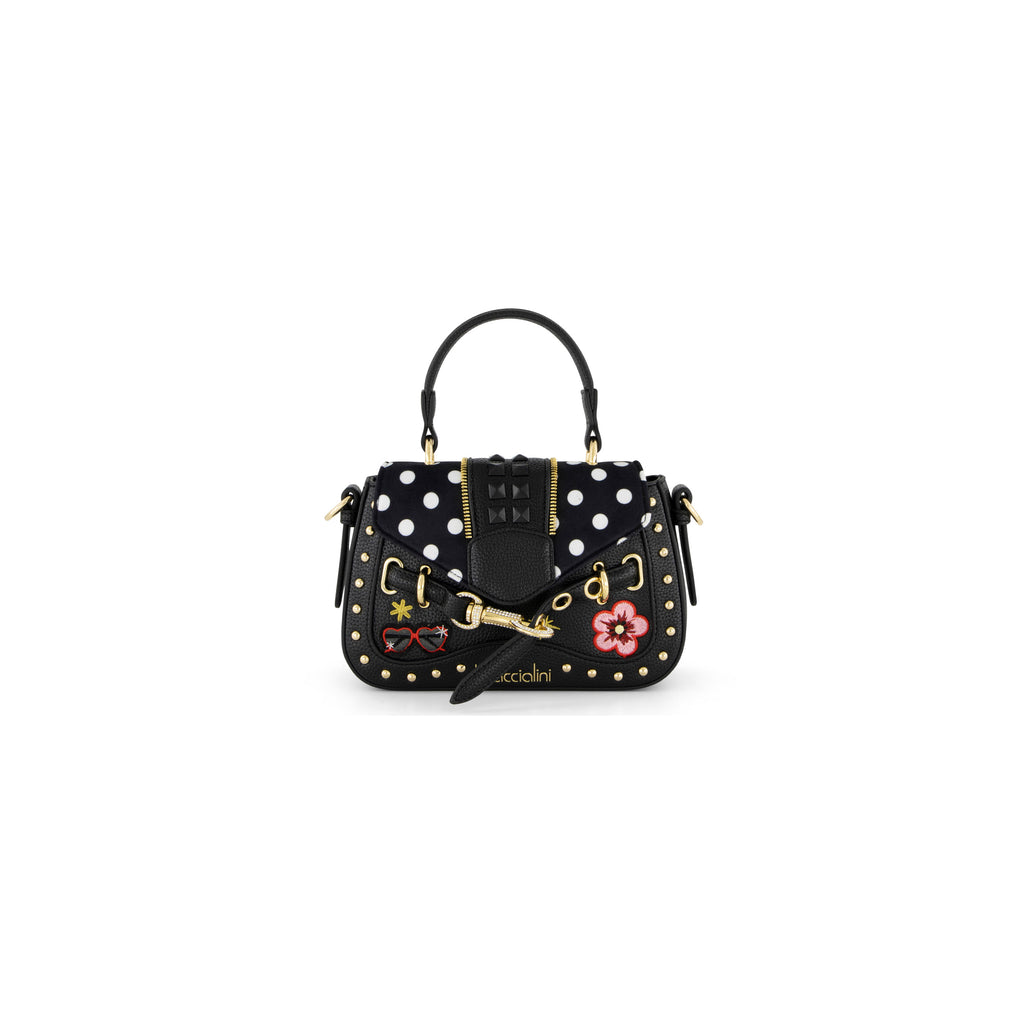 Borsa Braccialini Rock B19270 Mini Bag con applicazioni nera