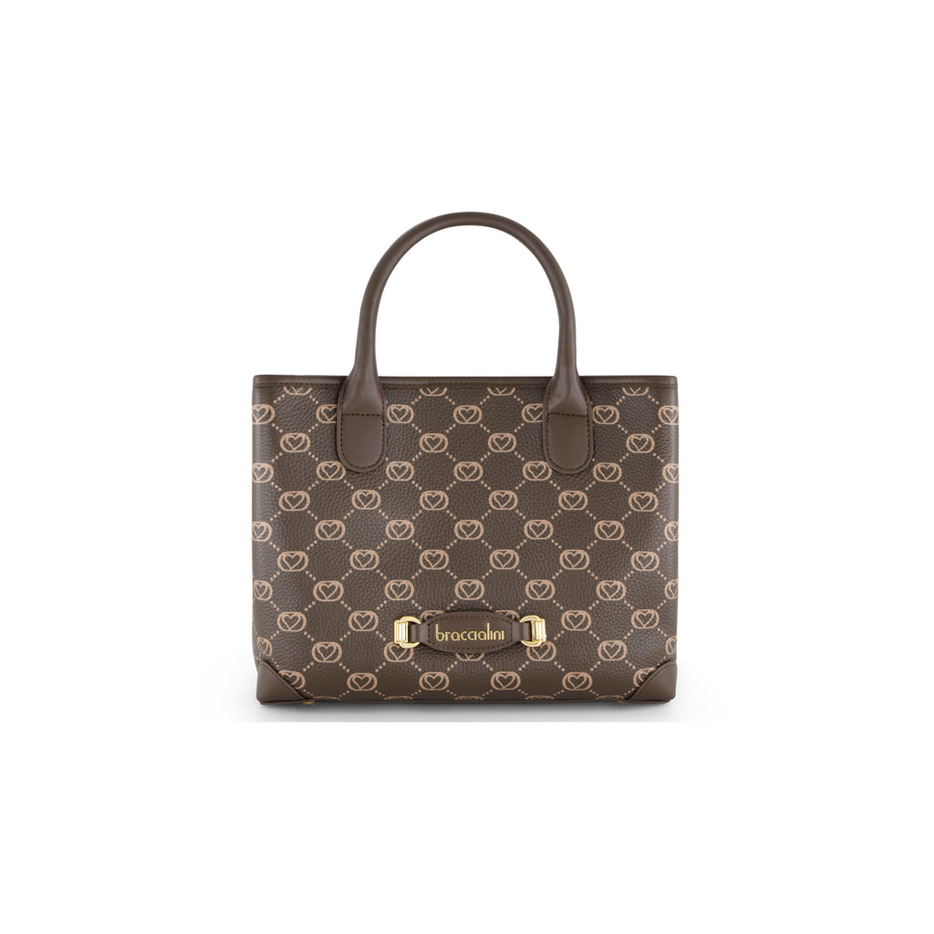 Borsa Braccialini Monogram B19050 Tote Medium Brown