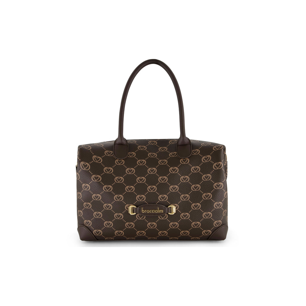 Borsa Braccialini Monogram B19052 Bauletto Brown