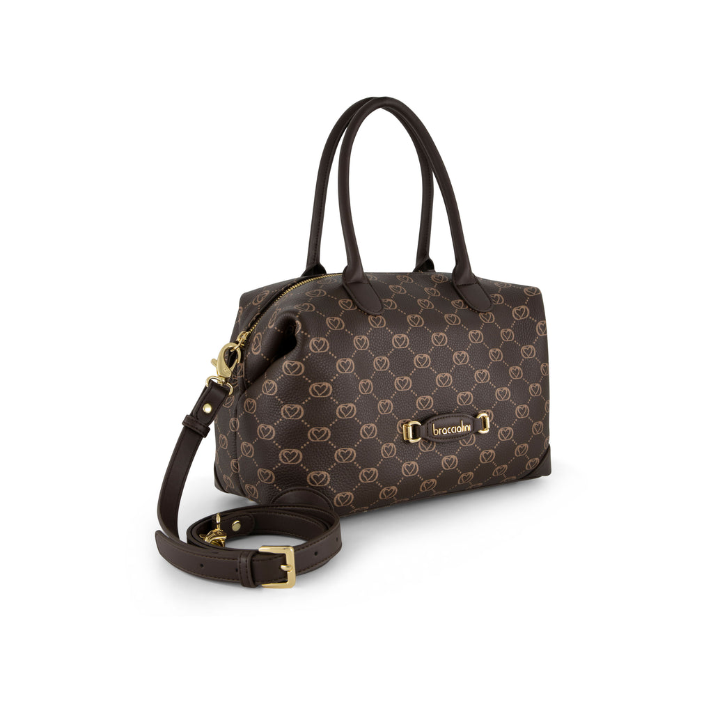 Borsa Braccialini Monogram B19052 Bauletto Brown