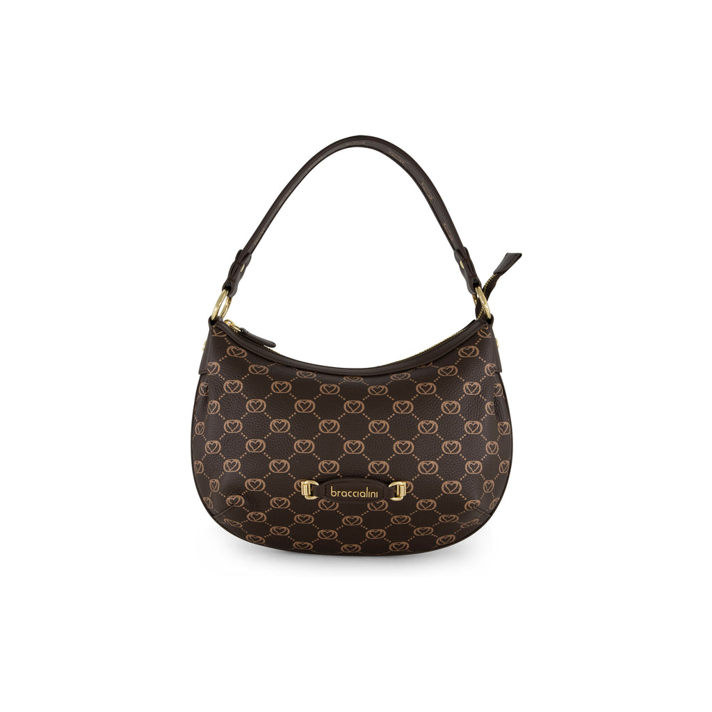 Borsa Braccialini Monogram B19053 Hobo Bag Brown