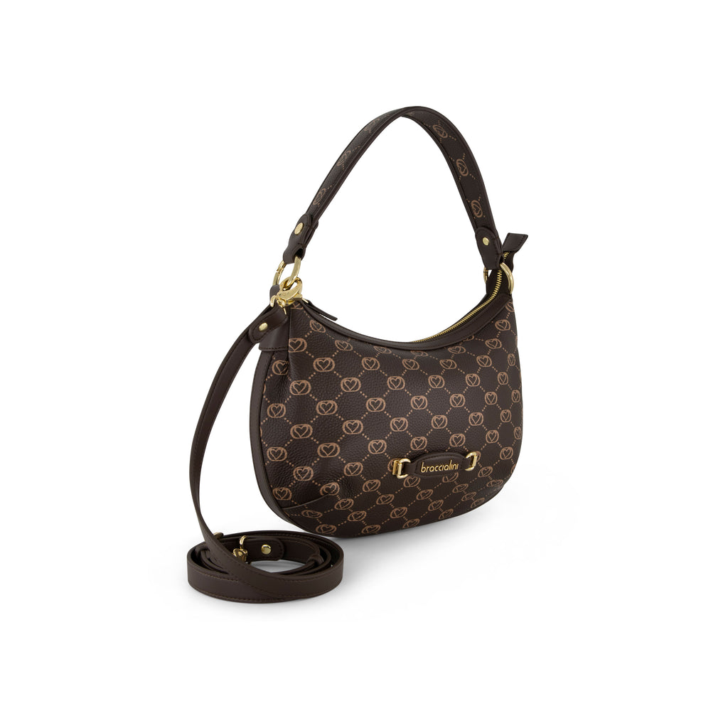 Borsa Braccialini Monogram B19053 Hobo Bag Brown