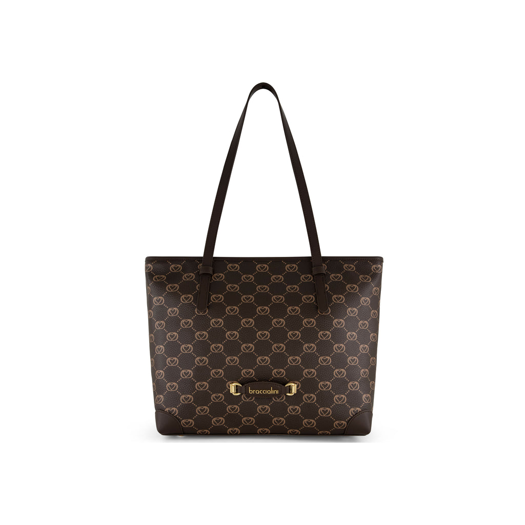 Borsa Braccialini Monogram B19058 Shopper Brown