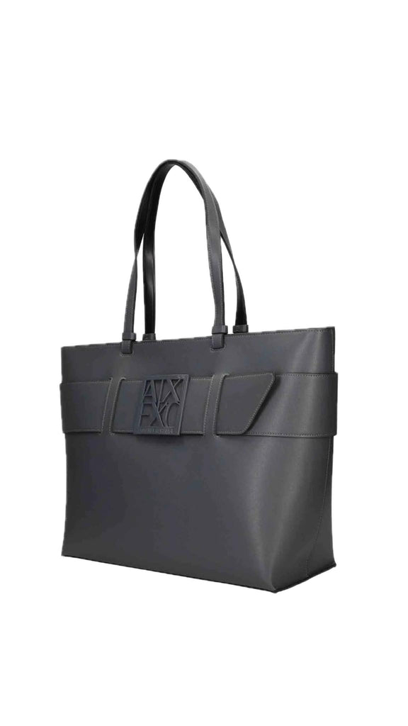 Borsa Armani Exchange 949127 0A874 Shopping Bag con Logo Placca