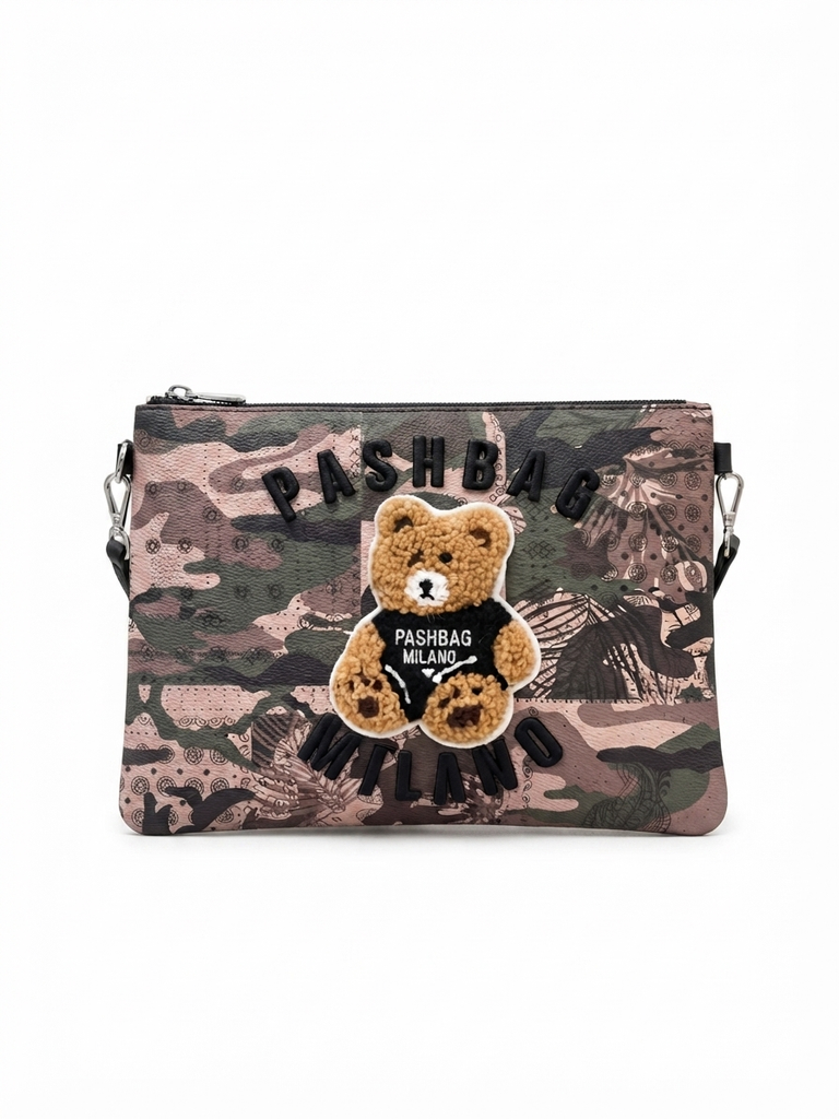 Borsa Pashbag 20453  Pochette con tracolla Sophie shepherd camouflage