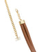 Cintura Elisabetta Franchi CT44S66E2 con nodo e logo color sigaro