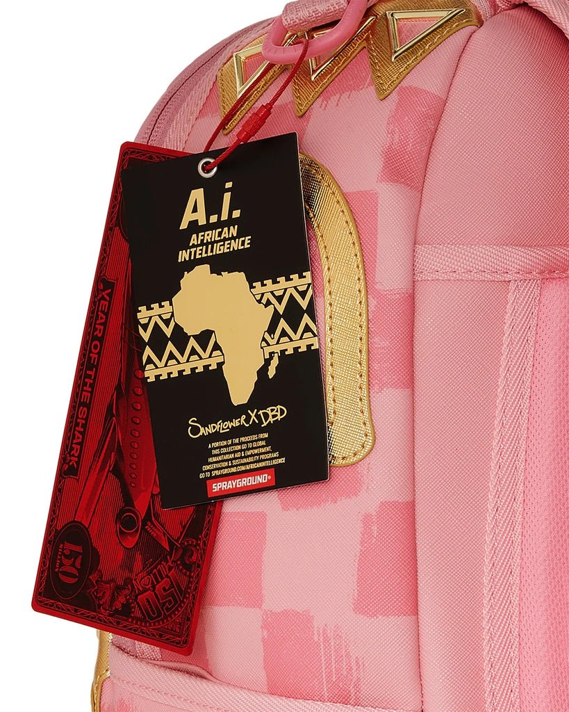 ZAINO SPRAYGROUND ART7704 AI PINK SMUDGE DLXSF BACKPACK