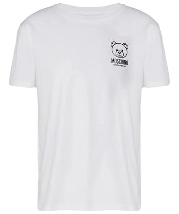 T-Shirt Moschino Con Orsetto Teddy Bianca V6T0703