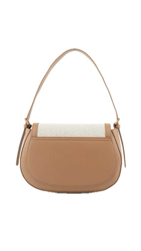Borsa Tosca Blu TS2518B85 Positano in tessuto con staffa colore cuoio