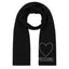 Sciarpa Moschino 30839 M3333 cuore e logo con borchie