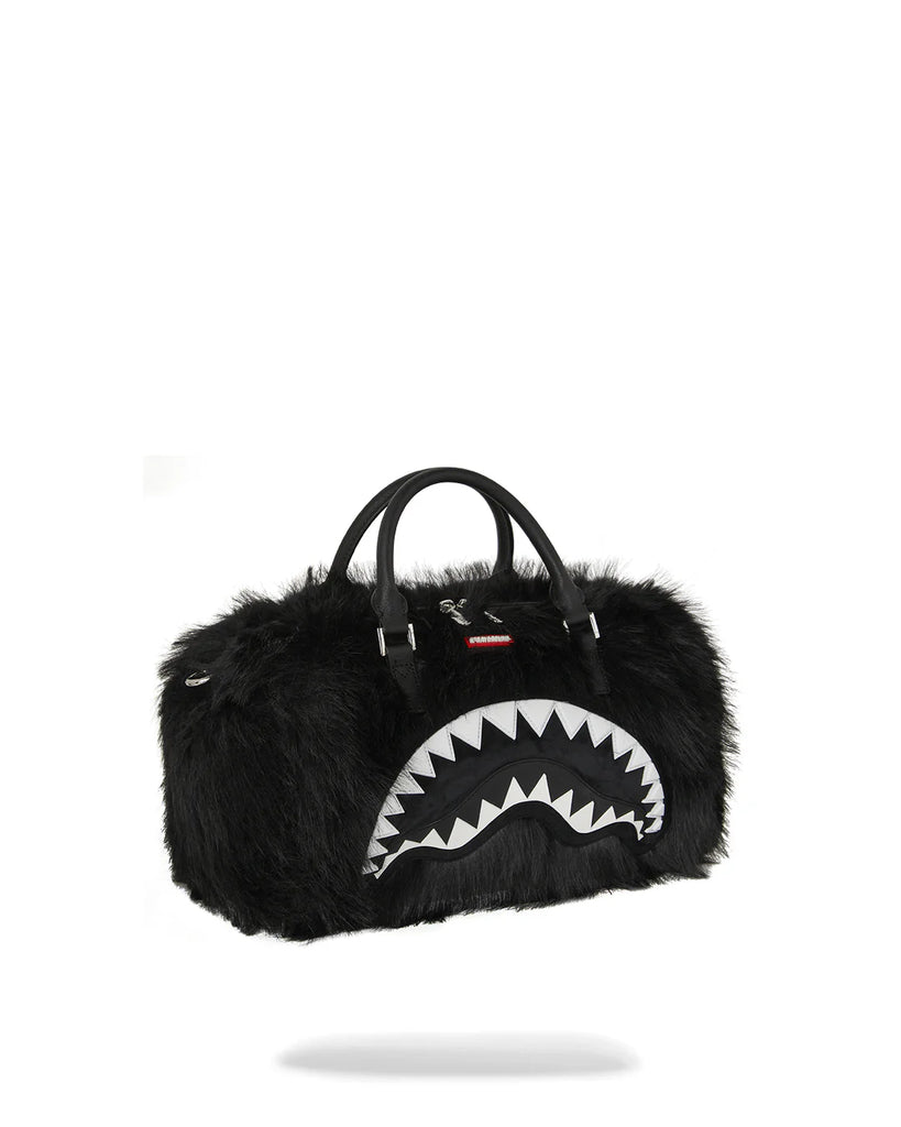 BORSA SPRAYGROUND 8209 FUR CRAY BLACK MINI DUFFLE