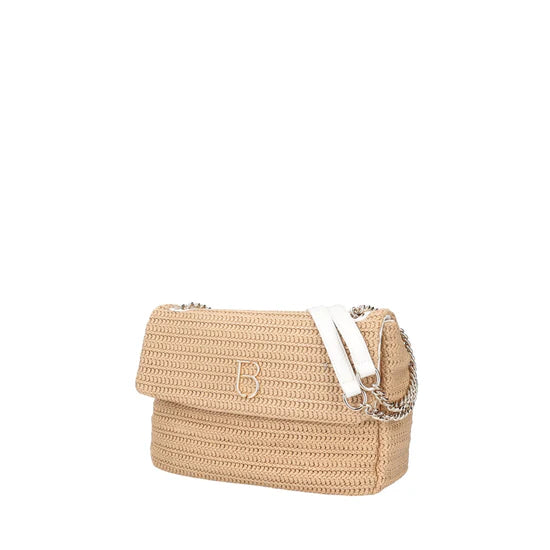 Borsa Tosca Blu TS2512B14 Tracolla Mykonos con pattina colore beige