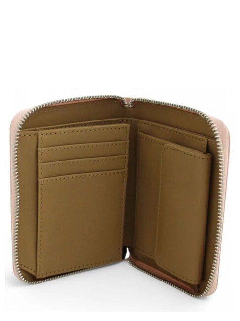 Portafoglio Love Moschino JC5732 Zip Around Medium Logo smaltato Cipria