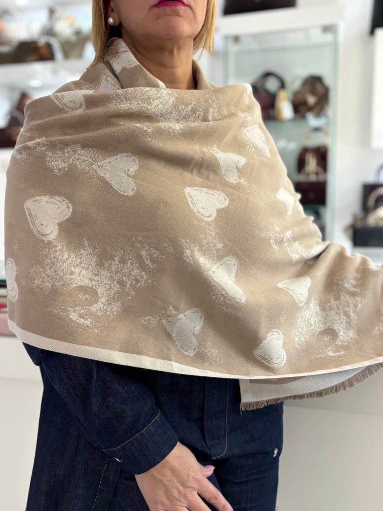 Sciarpa Alessia & Massimo Fantasia Cuori Art2678