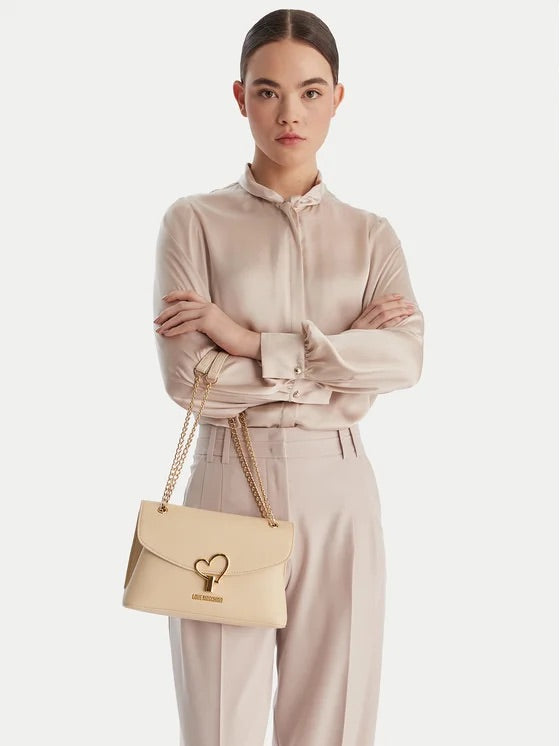 Borsa Love Moschino JC4138 flap bag chiusura cuore  in metallo heart turnlock