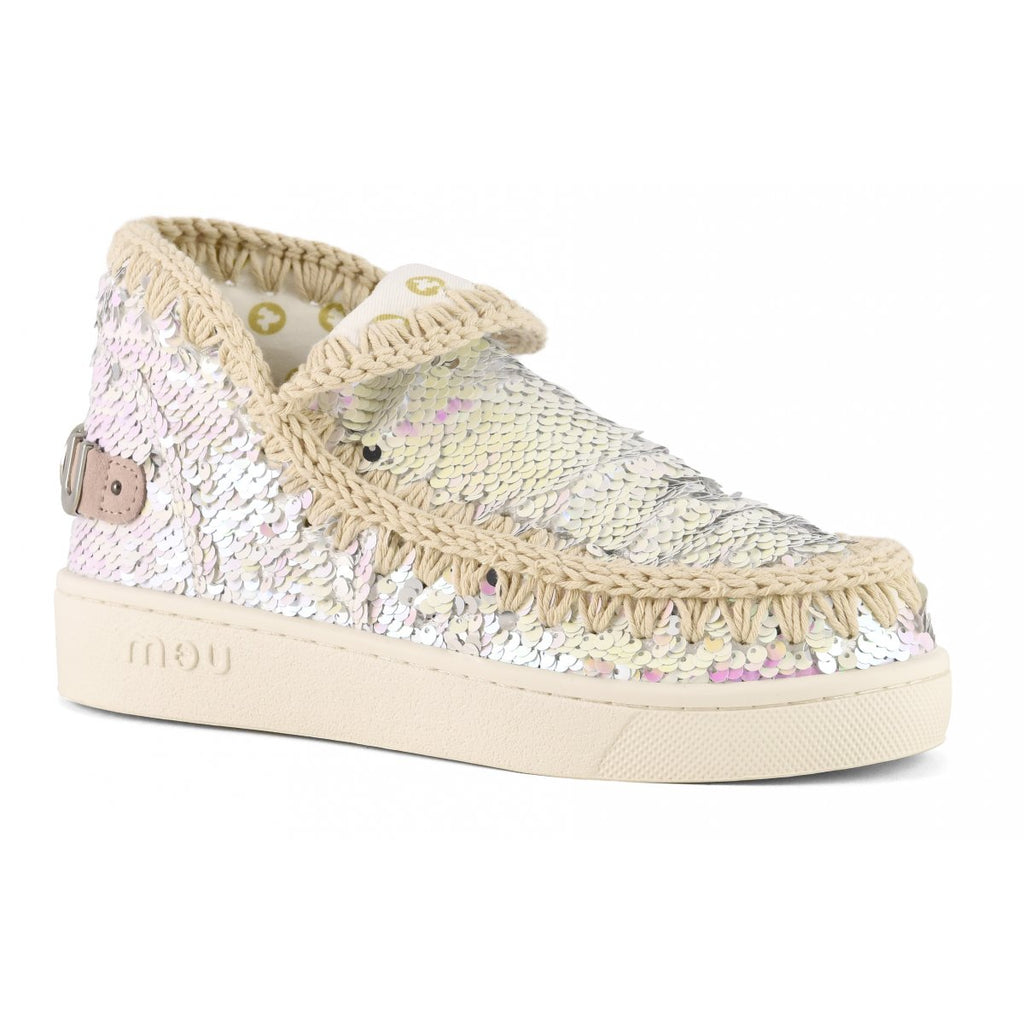 Scarpe MOU Summer Eskimo Sneaker All Sequins Big Metallic logo MU.SW211001G