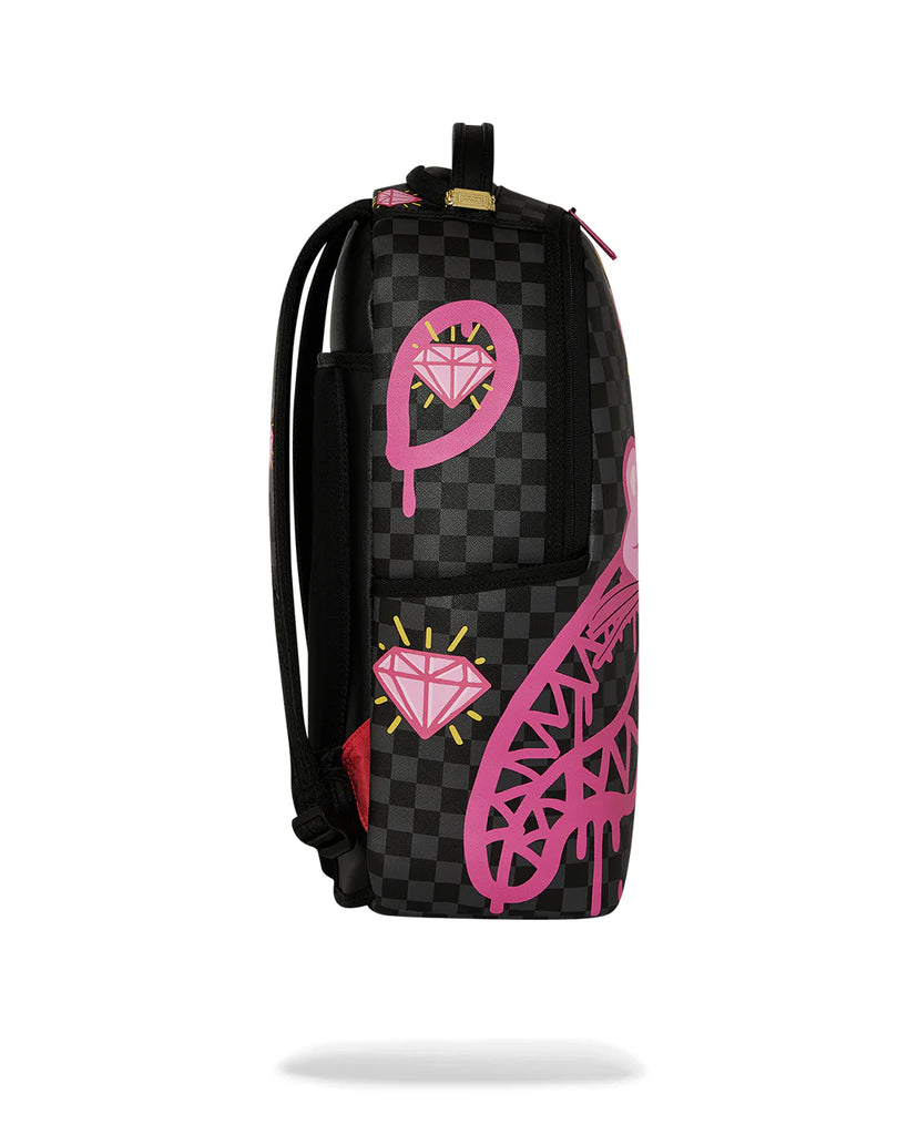 ZAINO SPRAYGROUND 8790 PINK PANTHER DRIPPY DIAMONDS DLXSV BACKPACK