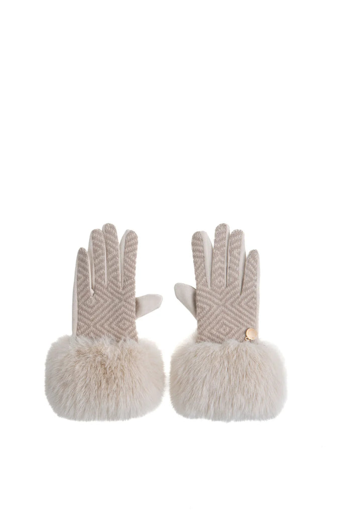 Guanti Alessia & Massimo GL9099 lana ed ecofur