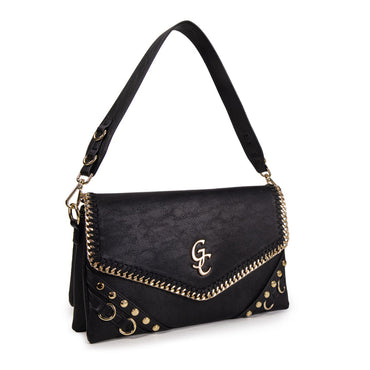 Borsa Gio Cellini JJ048 Tracolla Maxi borchie nera