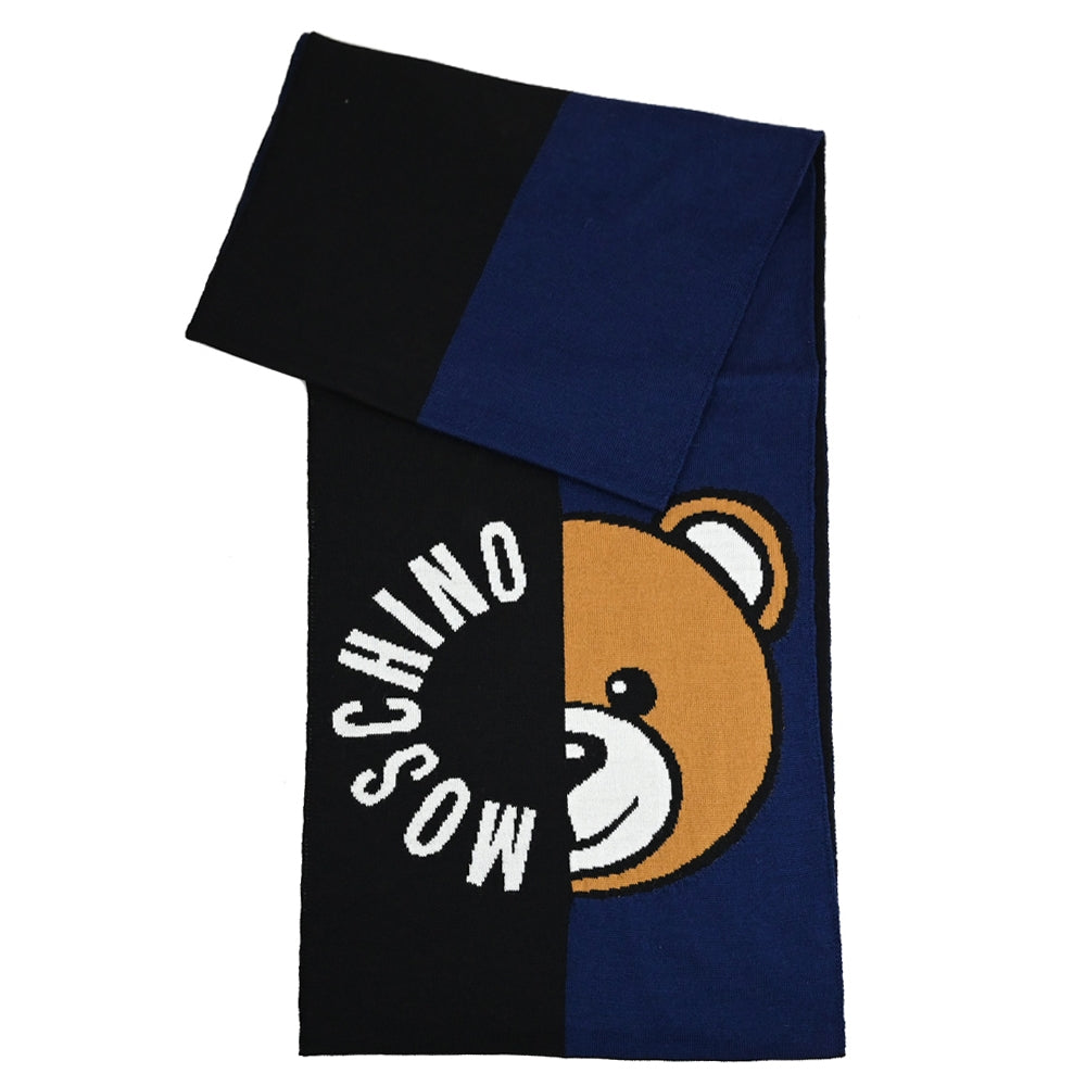 Sciarpa Moschino Art30780 M2954 in lana Orsetto B/color