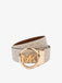 Cinture Michael Kors reversibili con placca logata oro