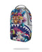 ZAINO SPRAYGROUND 8625 CREAM FLOWERING JUNGLE SHARK DLXSV BACKPACK