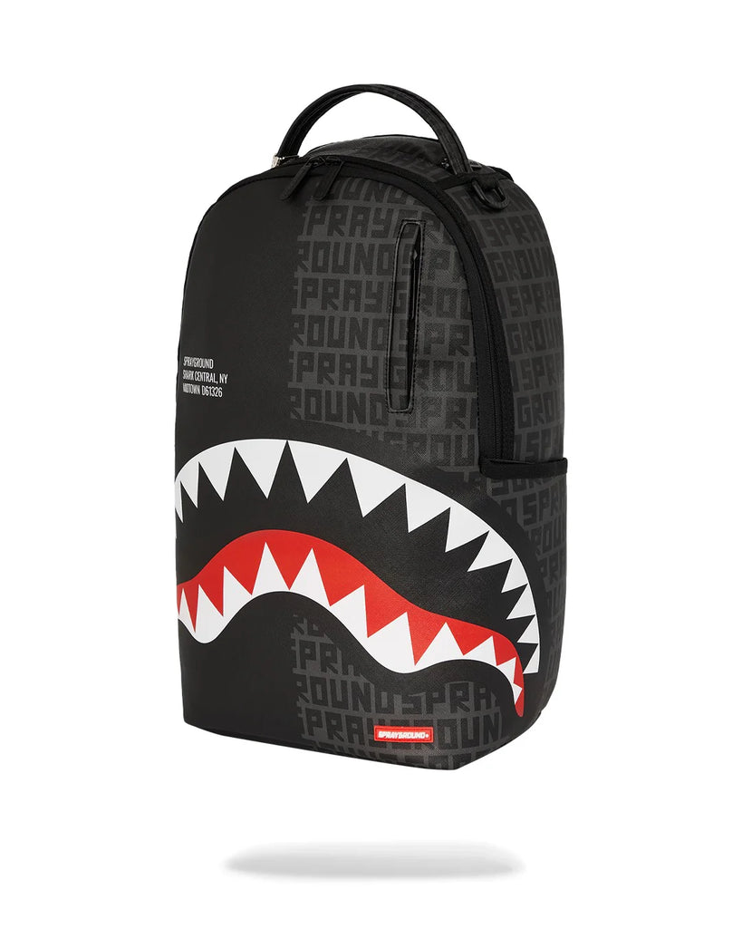 ZAINO SPRAYGROUND ART6249 SHARK CENTRAL SPLIT INFINITY DLXSV BACKPACK