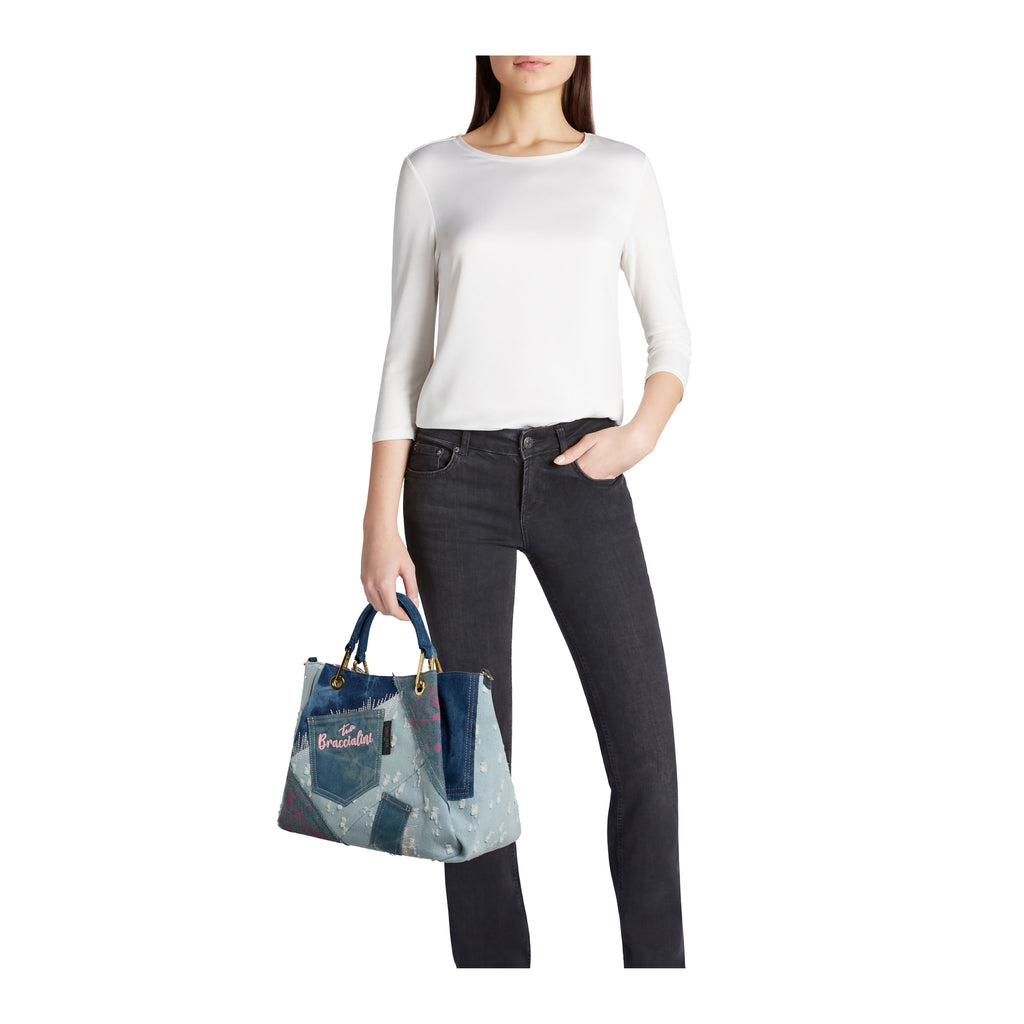 Borsa Braccialini Amy jeans B18882 Big