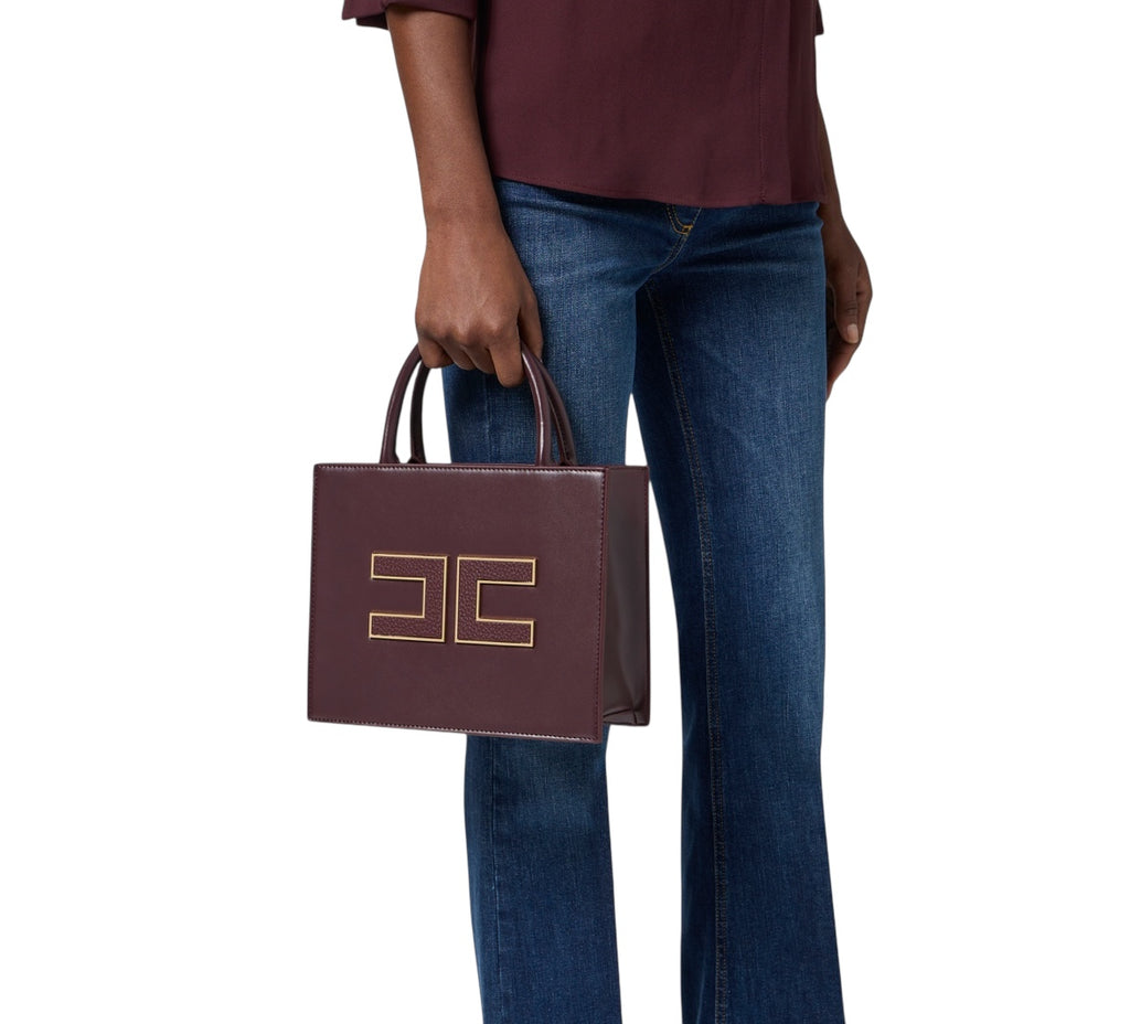 Borsa Elisabetta Franchi BS33A56E2 Tote piccola con logo
