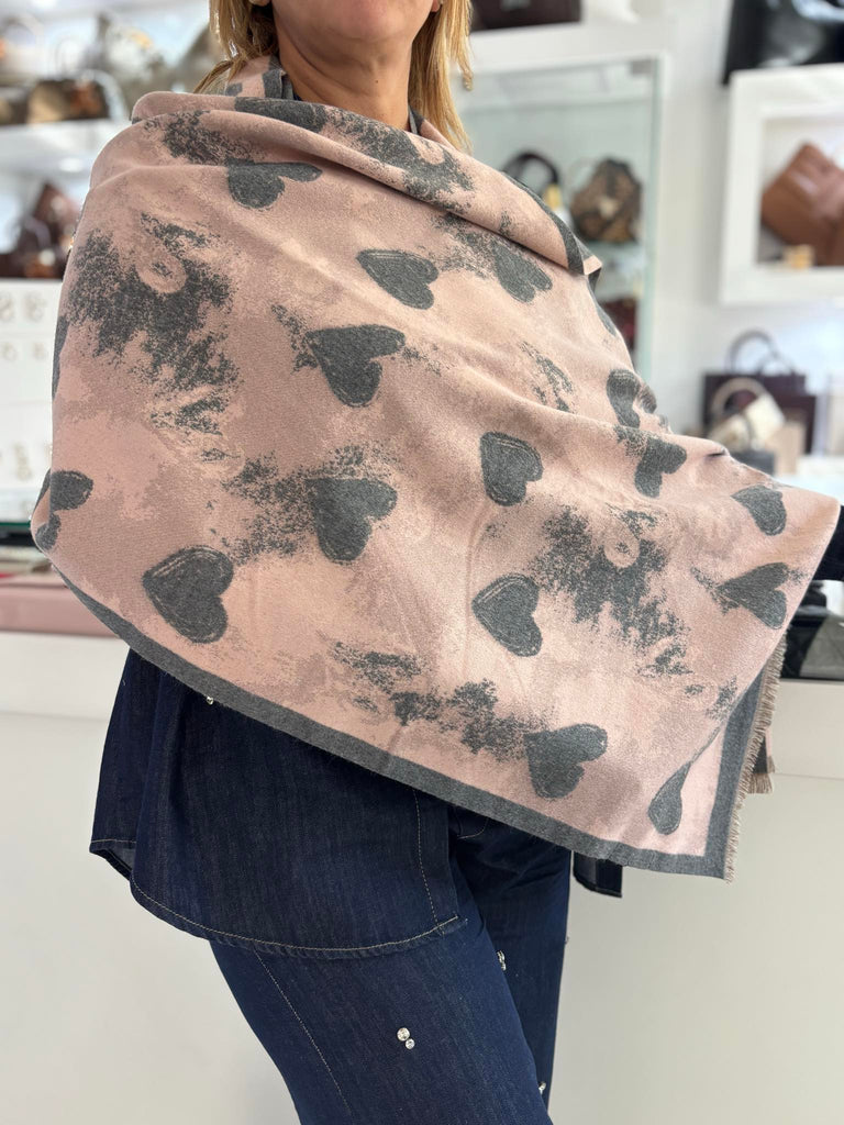 Sciarpa Alessia & Massimo Fantasia Cuori Art2678