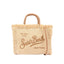 Borsa Saint Barth Colette Straw In Raffia Logo Beige COL0017 00368L