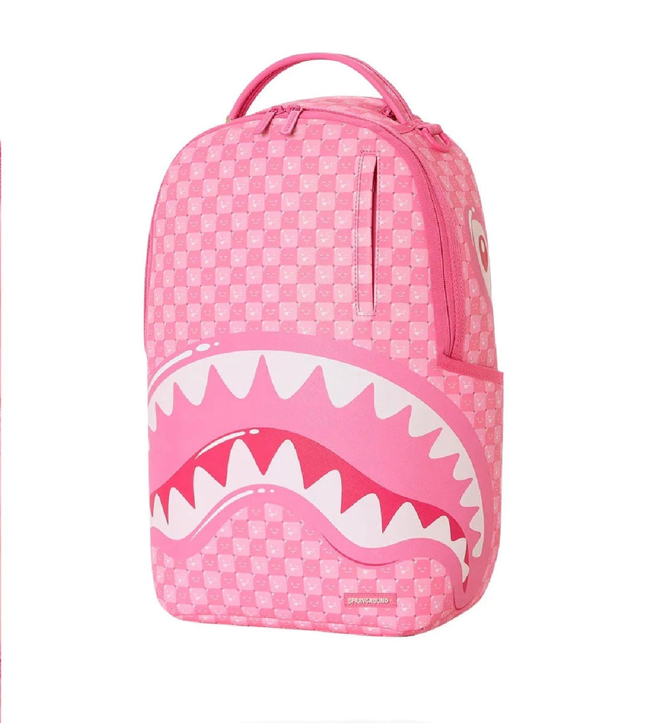 ZAINO SPRAYGROUND 8715 PINK CHECK FACES BACKPACK
