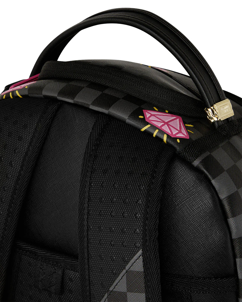 ZAINO SPRAYGROUND 8790 PINK PANTHER DRIPPY DIAMONDS DLXSV BACKPACK
