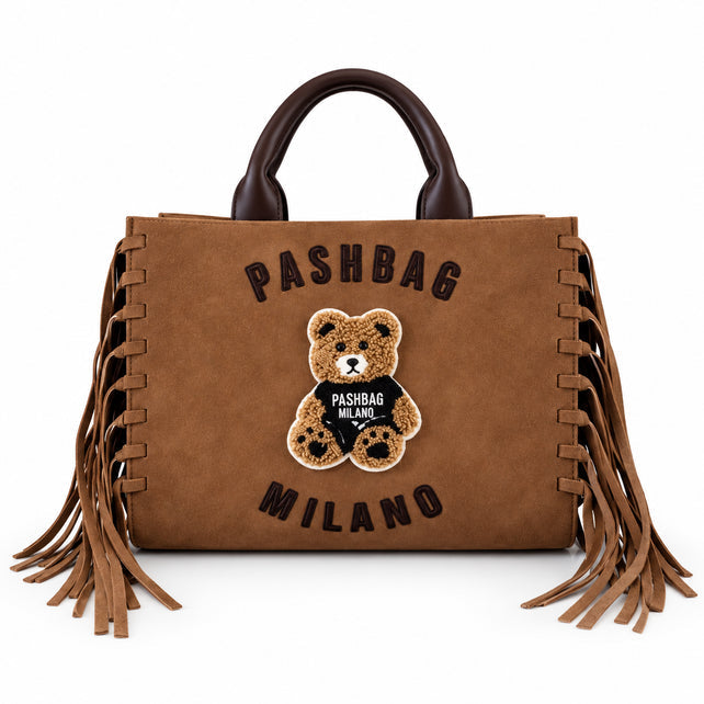 Borse PashBag Tote big Marge Shepherd Suede con frange