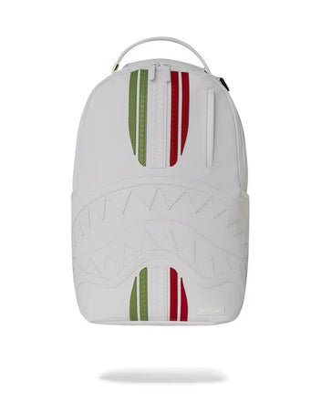Zaino Sprayground bianco Italy racing stripes backpack 910B6806