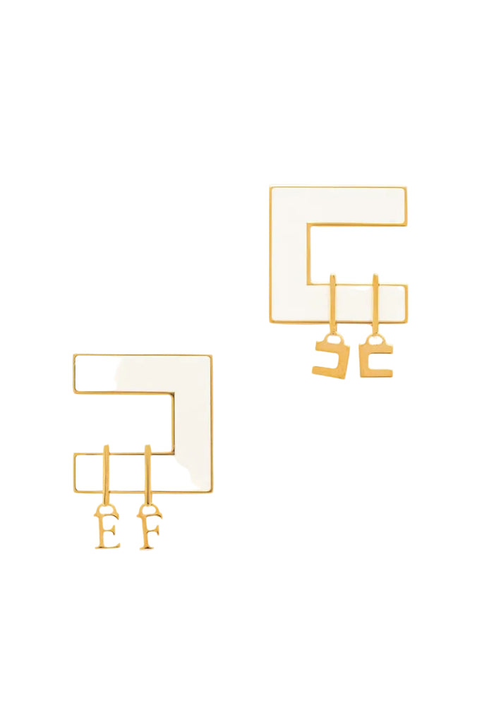 Orecchini Elisabetta Franchi OR34K66E2 con piccoli charms pendenti