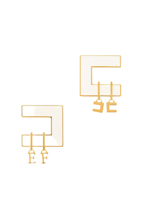 Orecchini Elisabetta Franchi OR34K66E2 con piccoli charms pendenti