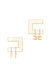 Orecchini Elisabetta Franchi OR34K66E2 con piccoli charms pendenti