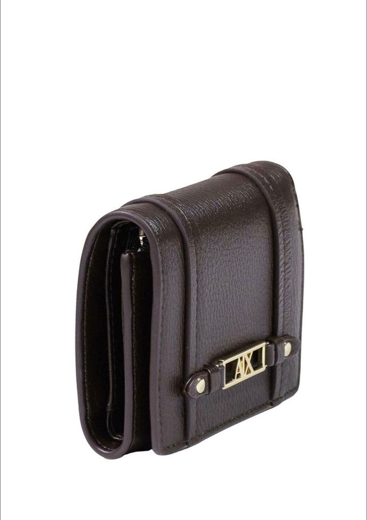 Portafoglio Armani Exchange XW002613 AF15632 con placchetta e logo gold