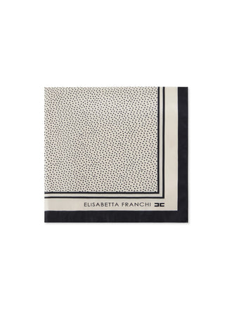 Foulard Elisabetta Franchi FO01F67E2  quadrato bicolor a pois