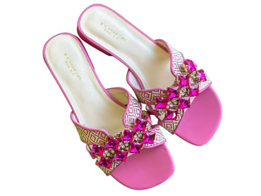 Scarpe Ciabatta Tosca Blu SS2529S294 Nancy con accessorio colore Fuxia